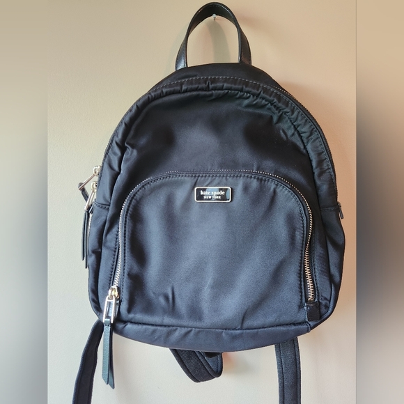 Kate Spade Medium Dawn Backpack Bookbag Black - Picture 1 of 11